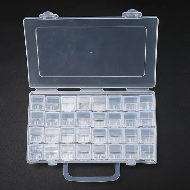 56/48/40/32/12 Diamond Painting Tools Accessories Beads Container Rhinestone Diamond Embroidery Stone Storage Convenience Box - WORLD TIME VISITS
