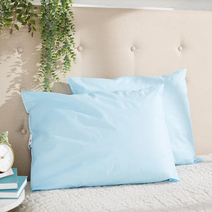 Medical Pillow [1 Count] Limited Reusable Hospital Bed Pillows, Fluid Moisture and Stain-Resistant, Blue, 20 in X 26 In