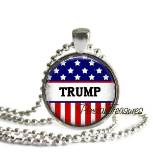 TRUMP Necklace, Donald Trump Pendant Necklace Keychain, Campaign Jewelry, Election Jewelry, Presidential Election, Vote Donald Trump