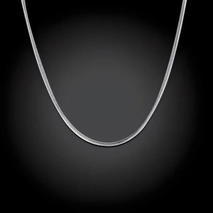 Silver 1Mm Snake Chain Necklace 16"~30" NEW