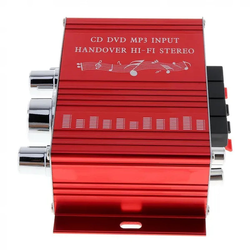 2CH Hi-Fi Car Stereo Amplifier Support CD / DVD / MP3 Input with Remote Control for Car Motorcycle Home