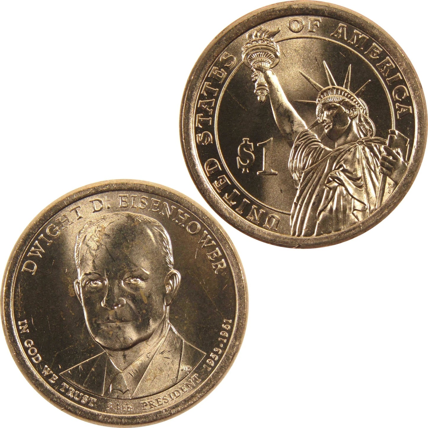 2015 P Dwight D Eisenhower Presidential Dollar BU Uncirculated $1 Coin Master Coins