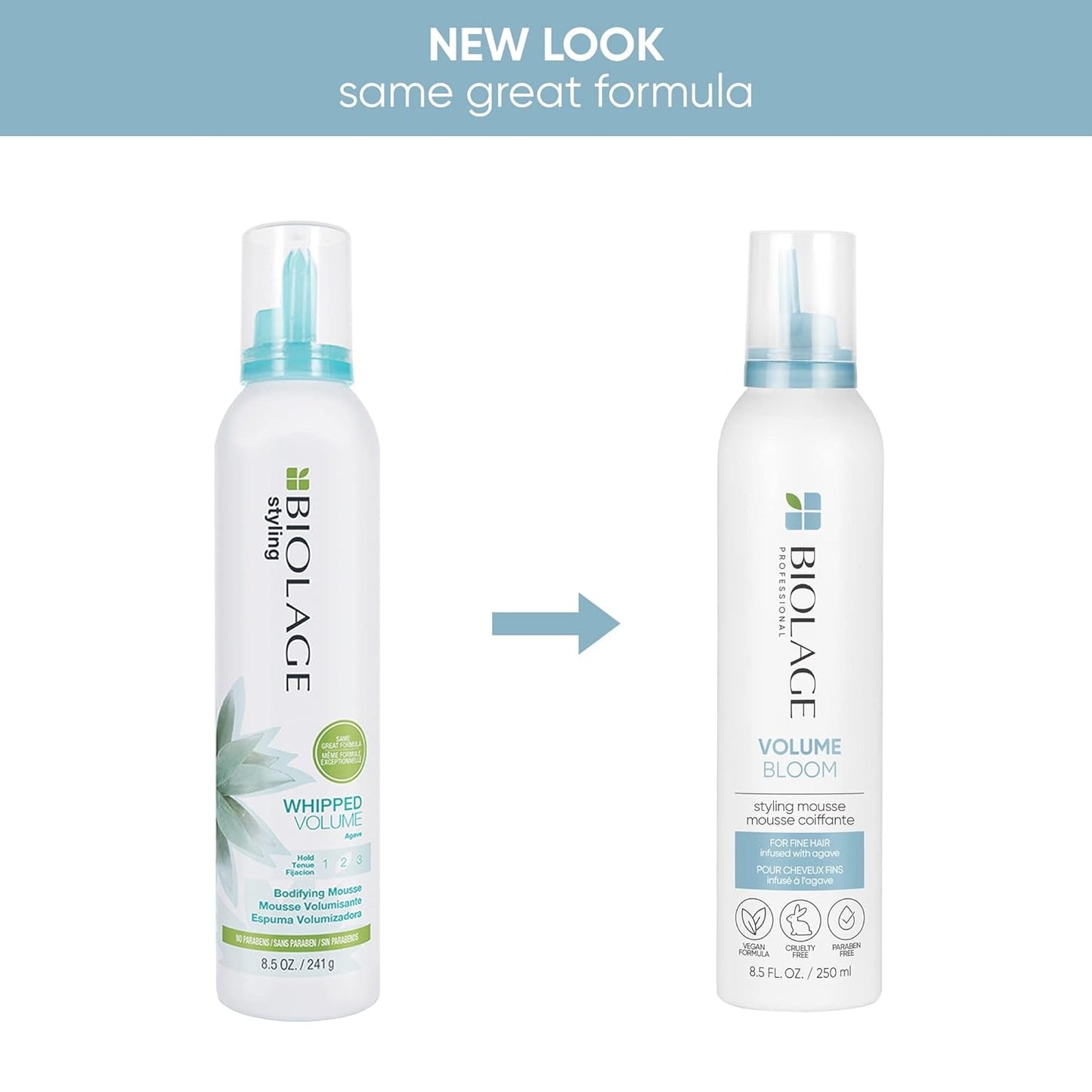 Styling Whipped Volume Mousse | Provides Body, Control & Shine Leaving Hair with Natural Softness | Medium Hold | Paraben-Free | Vegan | 8.5 Oz. | 8.5 Fl. Oz
