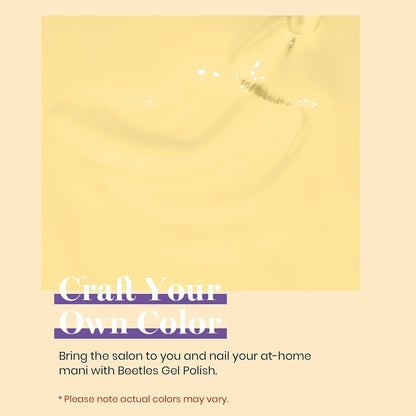Beetles Pastel Gel Nail Polish 15Ml Yellow Nail Polish Lemon Chiffon Cream Soak off Uv Led Nail Lamp Nail Art Manicure Salon Diy Home Gel Colors Summer - WORLD TIME VISITS