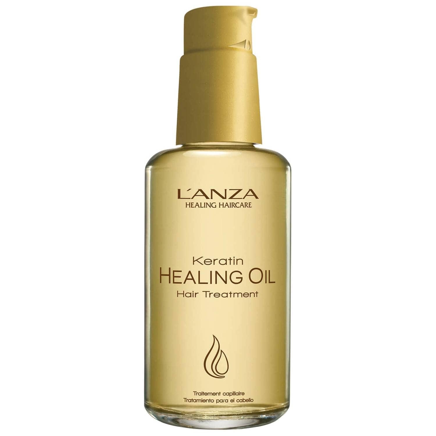 L'ANZA Keratin Healing Hair Oil Treatment, Keratin Infused Treatment, Hair Oil for Damaged Locks, Sulfate Free, Cruelty Free Healing Ingredients Repairs, Strengthens with UV Protection - WORLD TIME VISITS