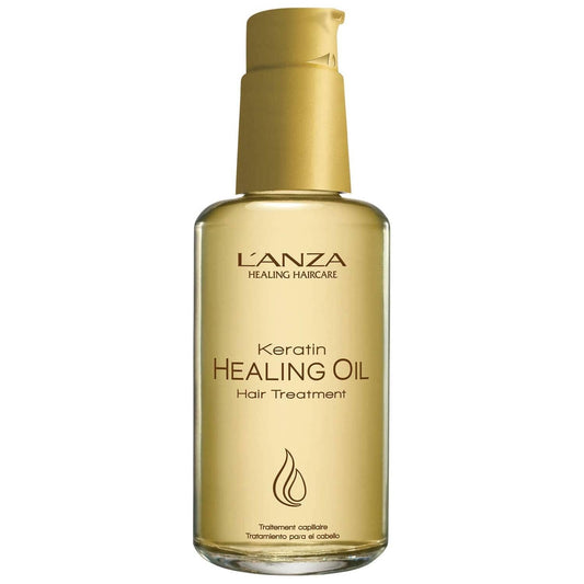 L'ANZA Keratin Healing Hair Oil Treatment, Keratin Infused Treatment, Hair Oil for Damaged Locks, Sulfate Free, Cruelty Free Healing Ingredients Repairs, Strengthens with UV Protection - WORLD TIME VISITS