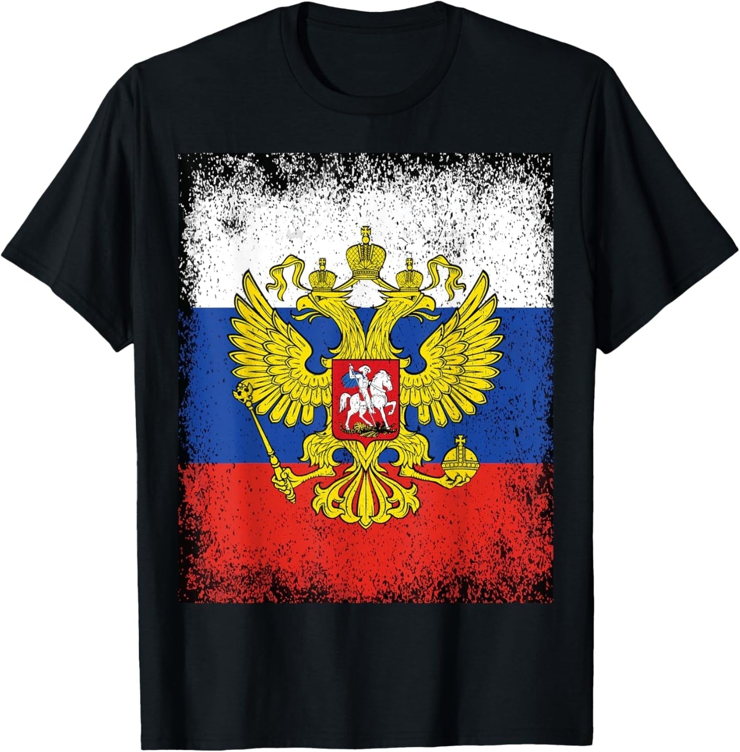 Russia Flag Russia Russian Federation Coat of Arms Moscow T-Shirt