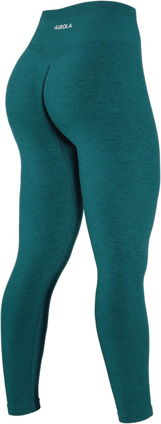 Workout Leggings for Women Seamless Scrunch Tights Tummy Control Gym Fitness Girl Sport Active Yoga Pants - WORLD TIME VISITS