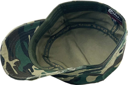 Cadet Army Cap Basic Everyday Military Style Hat (Now with STASH Pocket Version Available)