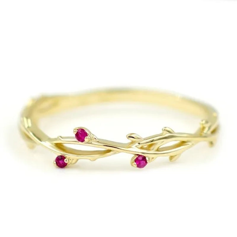 Simple Fashion Natural Ruby Gemstone Bridal Wedding Ring for Womens Engagement Wedding Party Diamond ring Engagement ring Valentine's Day Present Size 5-12
