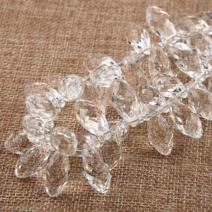 Teardrop Chandelier Crystal Pendants Glass Pendants Beads Pack of 50
