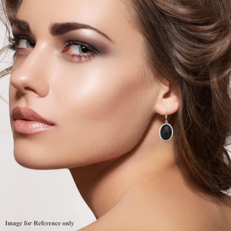 Shop LC Gemstone Oval Stainless Steel Lever Back Dangle Drop Earrings Jewelry for Women Gifts for Women