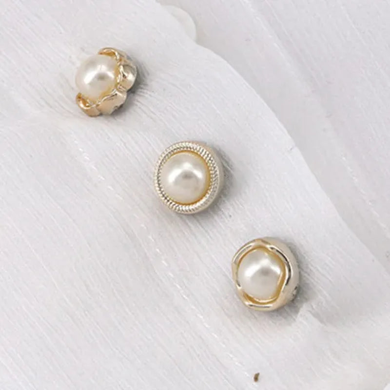 100/30/10Pcs Cute Practical Anti-Glare Brooch Dress Neckline Pearl Pin Clothes Fixed Brooch Women Girl Fashion Jewelry Accessories