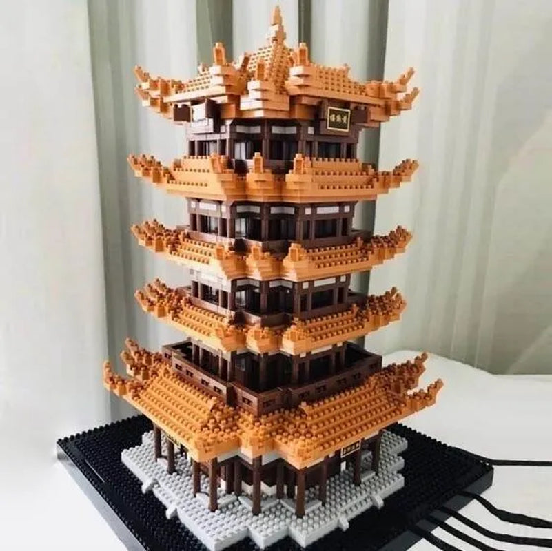 World Architecture Building Blocks Set Landmarks Diamond Blocks Toys (Height 20-40cm) Saint Basil's Cathedral, Big Ben, Taj Mahal, White House, Louvre Museum, Arc de Triomphe, London Bridge