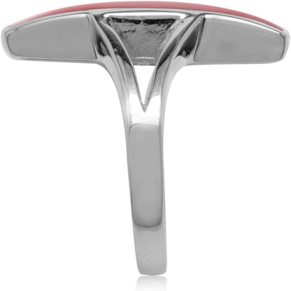 Long Bar Linear Inlay White Gold Plated or Yellow Gold Plated 925 Sterling Silver Modern Style Ring Jewelry for Women
