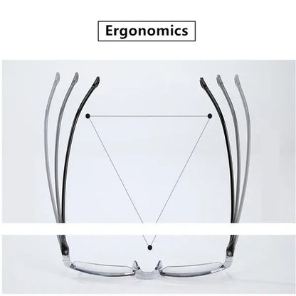 Rimless Diamond-Cut Reading Glasses Anti-Blue Light and Blue Film Integrated for Women Men Full Degree +1.0 +1.5 +2.0 +2.5 +3.0 +3.5 +4.0