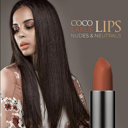 Coco La Rue Creamy Velvet Lipstick Lustrous Mauve Lipstick, High-Shine Plumping Lip Balm, Hydrating Lip Color (CLR-C 290 Taupe)