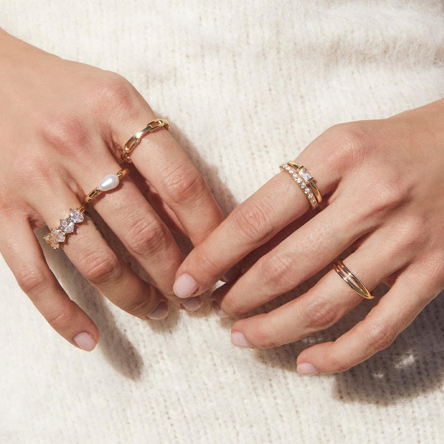 Leighton Pearl Band Ring