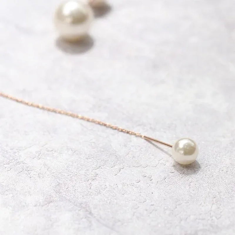 1Pcs Pearl Choker Necklace Elegant Big White Imitation Pearl Choker Necklace Clavicle Chain Fashion Necklace for Women Wedding Jewelry Collar