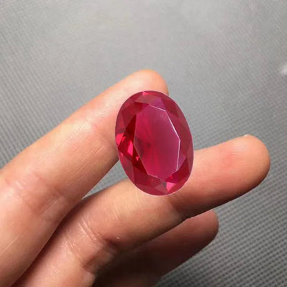 Large Ruby AAAA+ Unheated 20.50 Cts Natural Mined 13×18Mm Sri-Lanka Garnet Ruby Pigeon Red Oval Cut VVS Loose Gem