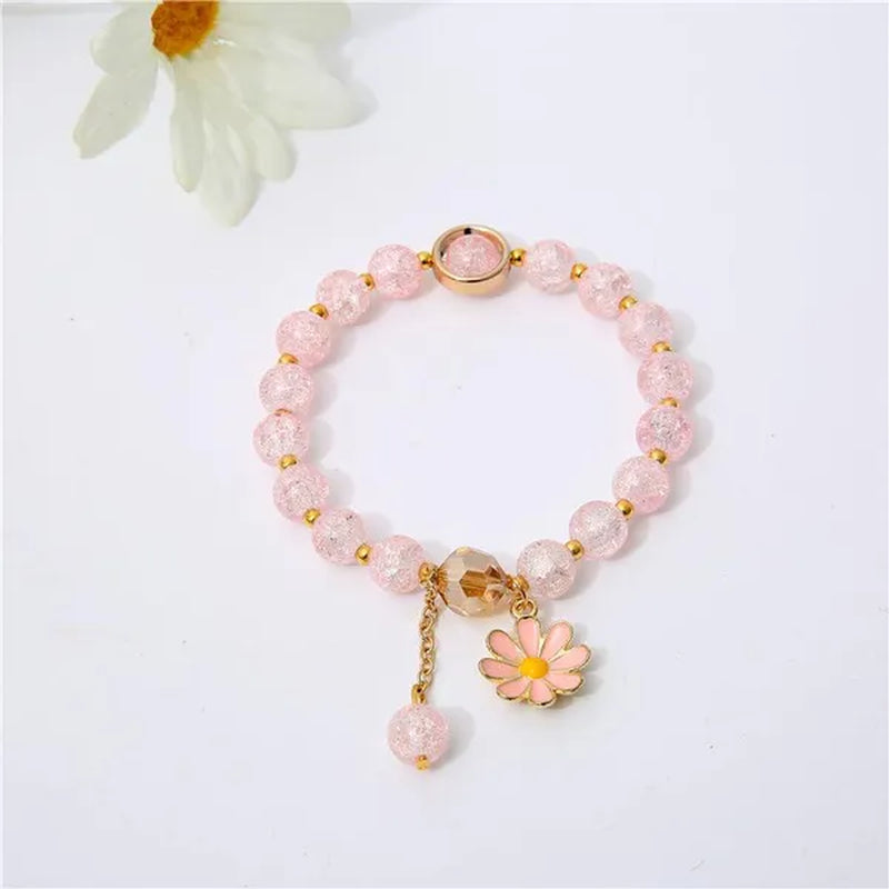 New Multicolor Summer Beach Ladies Temperament Refreshing Crystal Pendant Bracelet