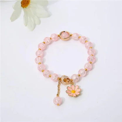 New Multicolor Summer Beach Ladies Temperament Refreshing Crystal Pendant Bracelet