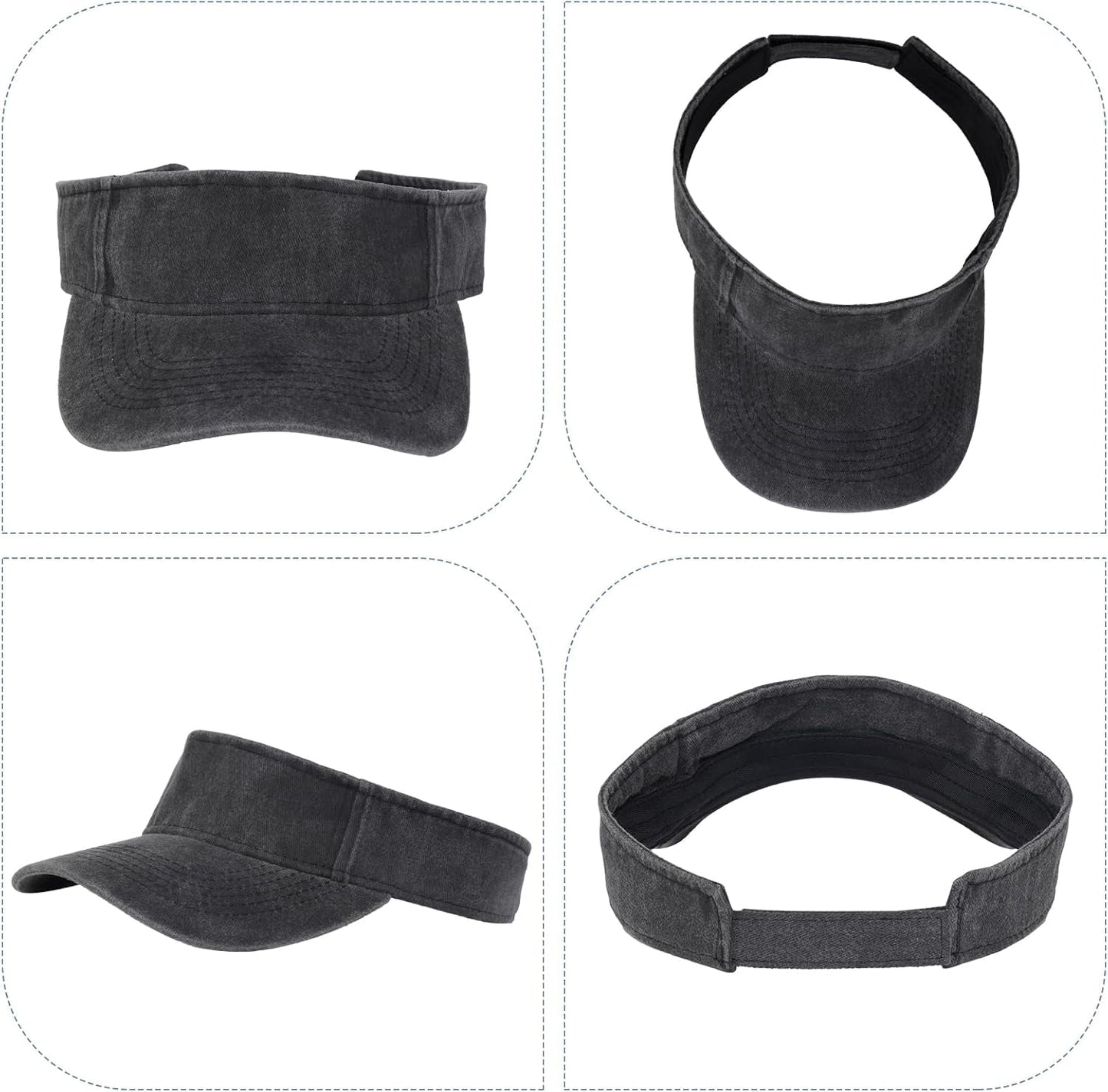1 Piece of Sport Wear Athletic Visor Sun Sports Visor Hat Visor Adjustable Cap for Women and Men (One Size)