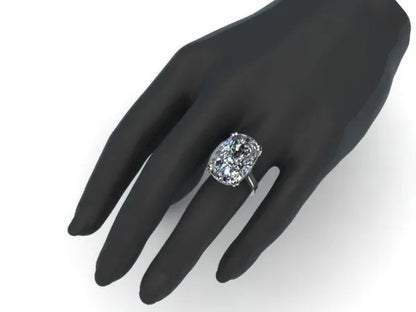 Noble Jewelry Fashion  Brown White Sapphire wedding ring size 6-10