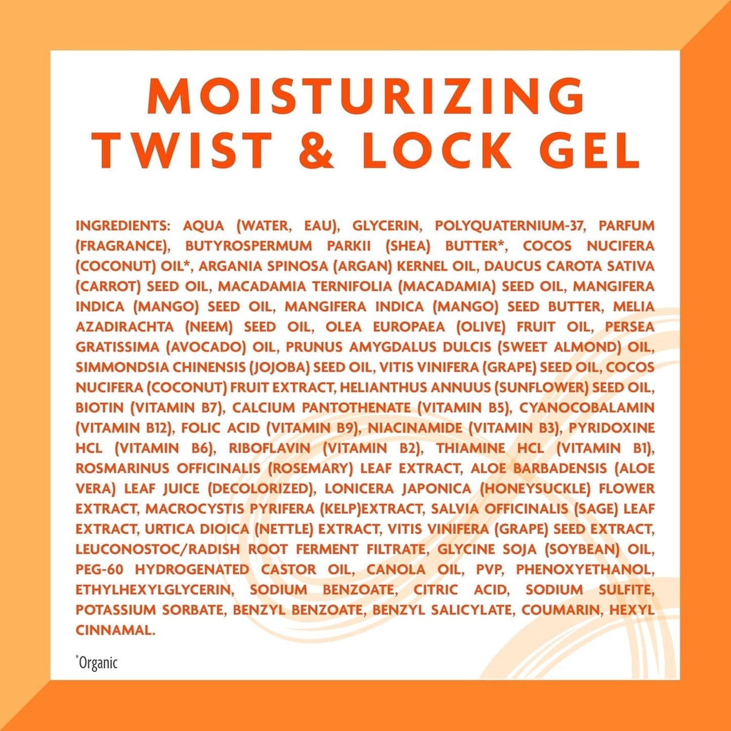 Moisturizing Twist & Lock Gel with Shea Butter for Natural Hair, 13 Oz (Packaging May Vary)