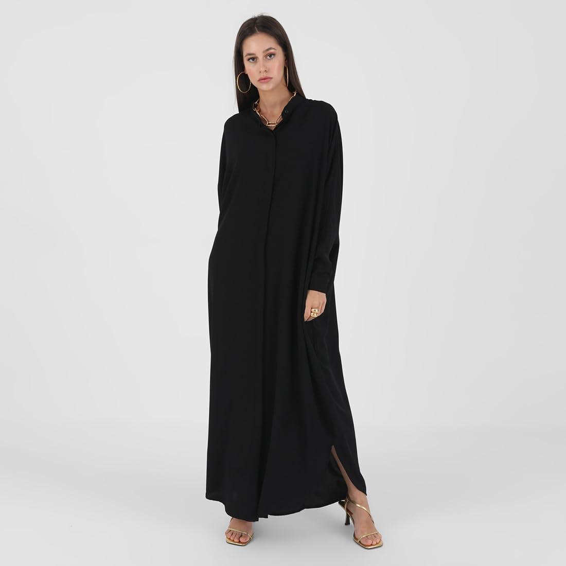 Abayas for Women Muslim Dress Modest Maxi Robe Abaya Kaftan Dresses Eid Prayer Clothes Arabian Islamic Dubai Outfit