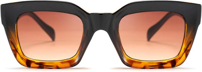 Classic Women Sunglasses Fashion Thick Square Sun Glasses Chunky Frame UV400 B2471