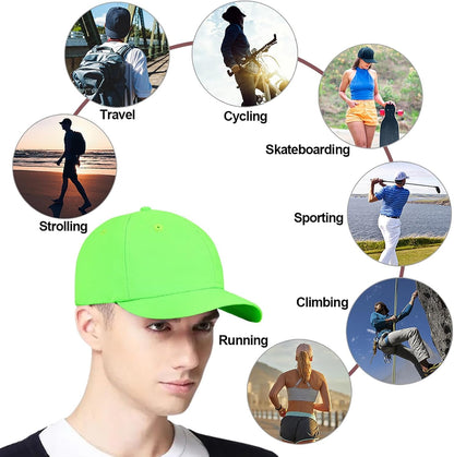 Men Quick Dry Sport Baseball Cap, Men'S Athletic Fitted Cap, Adjustable anti UV Outdoor Sun Hat