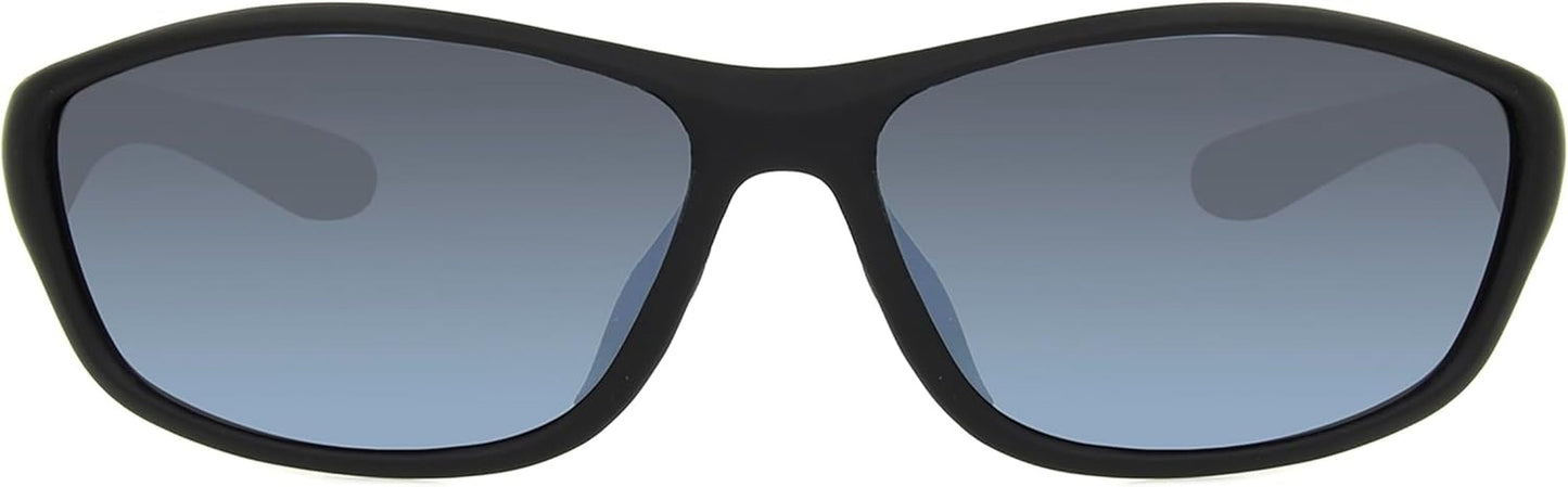 , Mens, Backstop Wrap Polarized Sunglasses, Black/Black, 150 Mm