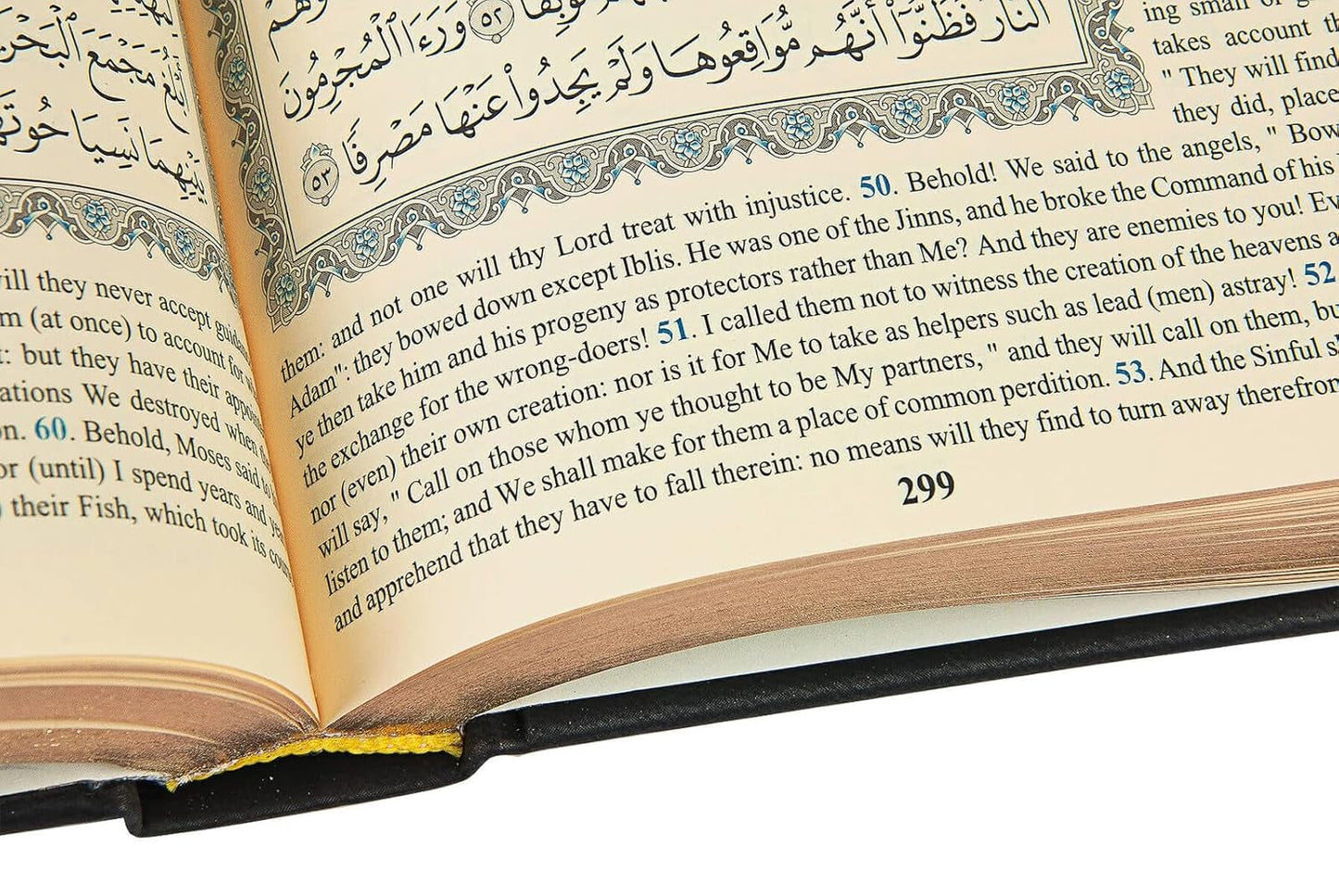 The Holy Quran: English Translation of the Noble Qur'An | English Translate Thermo Leather Covered Quran | Quran Size: 9.4*6.7 İnch / 24*17 Cm | (Black, Quran)