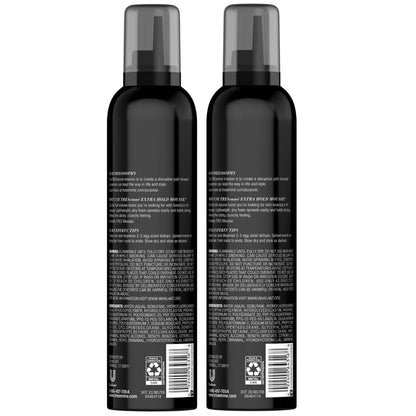 Hair Mousse 2-Pack + Keratin Repair Hair Mask – Extra Hold Alcohol-Free, Anti-Humidity, Anti-Frizz Hair Products (3 Piece Set)