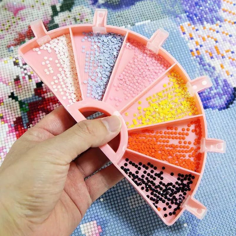 5D DIY Diamond Painting Tool Funnel Design Plastic Tray Diamond Embroidery Accessories Diamond Cross Stitch Tool Sets Bead Sorti - WORLD TIME VISITS