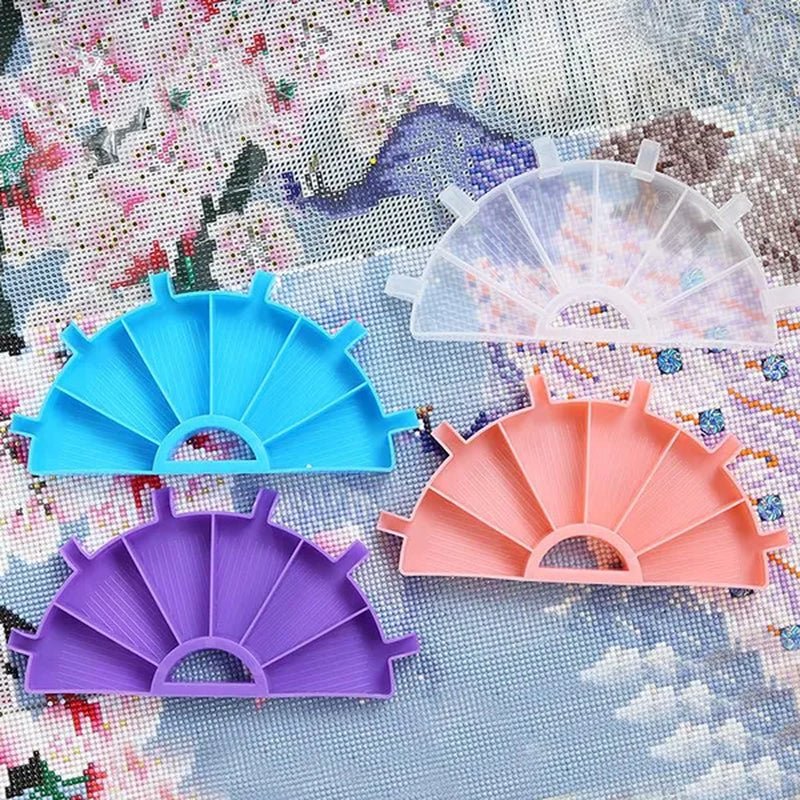 5D DIY Diamond Painting Tool Funnel Design Plastic Tray Diamond Embroidery Accessories Diamond Cross Stitch Tool Sets Bead Sorti - WORLD TIME VISITS
