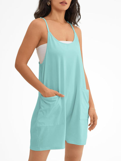 Rompers for Women Summer Casual Short Jumpsuits Overalls Clothes Outfits 2025 Jumpers Loose Fit Girls Maternity