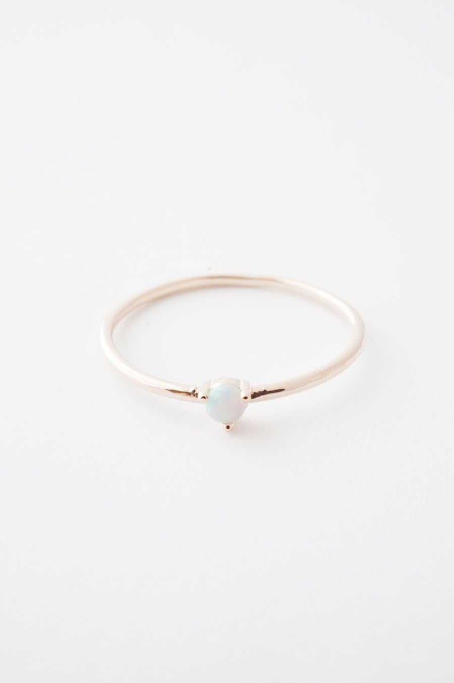 Opal Orb Crystal Ring in Gold, Rose Gold, or Silver | Minimalist, Delicate Jewelry