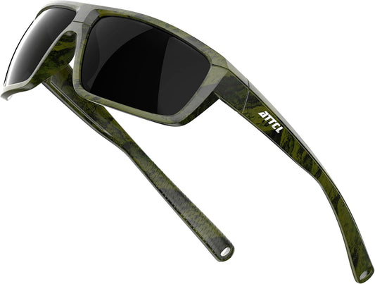 Polarized Wrap Sunglasses for Men - Fishing Sports Glasses UV Protection