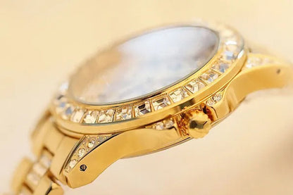 Fashion Women Watches Luxury Brand Watch Bracelet Quartz Diamond Rose Gold Ladies Wrist Watches For Women Wristwatch montre femme