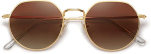 round Polygon Polarized Sunglasses for Women Men Retro Classic Vintage Panto Shades SJ1157