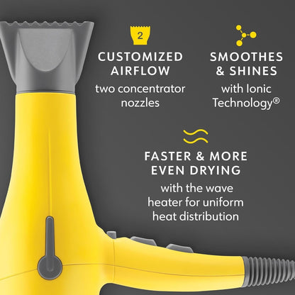 Drybar Buttercup 1875W Blow Dryer | Fast, Even Drying Hair Dryer with Ionic Technology for Smooth, Shiny Blowouts & Reduced Frizz