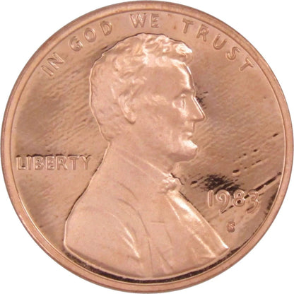 1983 S Lincoln Memorial Cent Choice Proof Penny Coin Collectible Master Coins