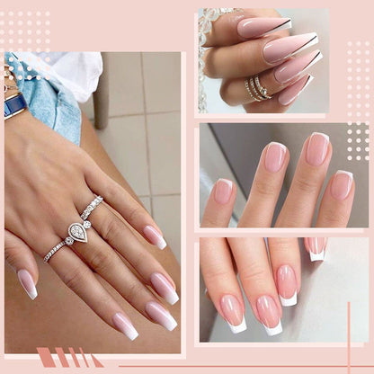 Milky Pink Gel Nail Polish LED UV Gel Soak off Transparent Nude Pink Varnish Nail Art Color 15ML Single Bottle for DIY Home French Manicure