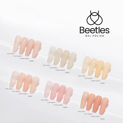 6 Colors Transparent Jelly Sheer Pink Nude Kit Libra Collection Soak off UV Nail DIY Home Art Design Gifts Spring Summer Nails - WORLD TIME VISITS