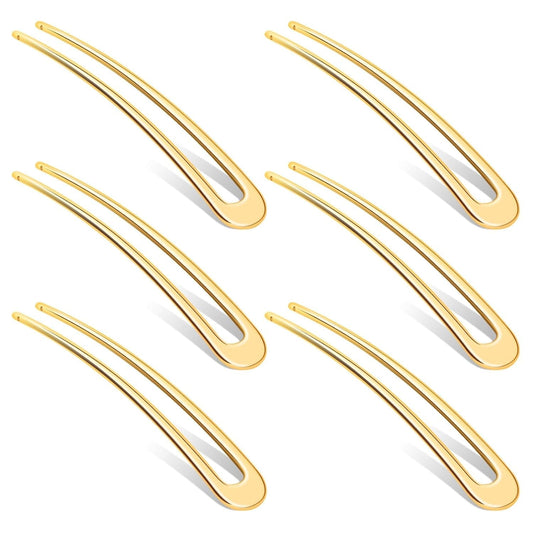 6 Pack U Shaped Hair Pins, French Hair Pins Metal French U Pins Vintage Hair Fork Hair Pin for Buns Women Girls Hairstyle Accessories - WORLD TIME VISITS