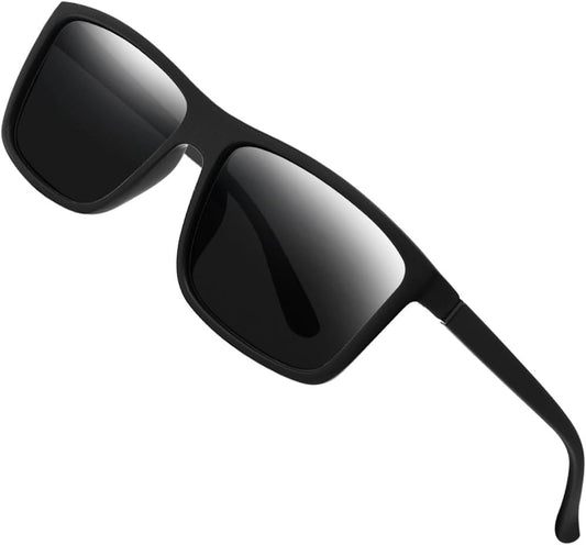 Polarized Sunglasses for Men Driving Mens Sunglasses Rectangular Vintage Sun Glasses for Men/Women