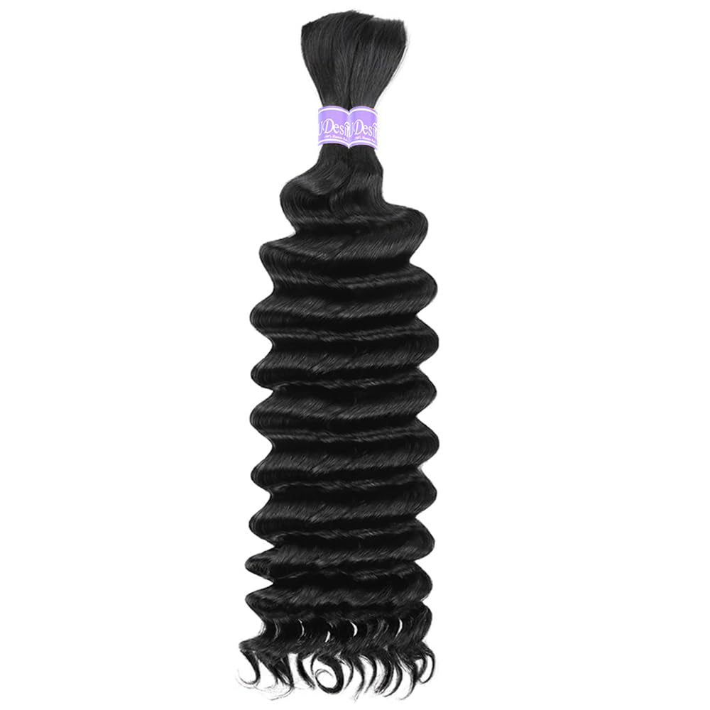 Human Hair Bulk for Braiding No Weft 100% Unprocessed Brazilian Virgin Weave Braid Deep Wave Curly Human Hair Extensions Two Bundles Micro Braiding Human Hair 100G No Weft 20 Inch - WORLD TIME VISITS