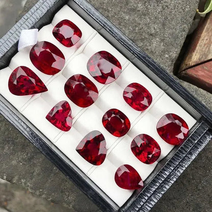 AAA Grade Exquisite Natural Pigeon Blood Ruby Loose Stone Fashionable Luxury Garnet Mozambique Not Inlaid DIY Gemstone Jewelry Main Stone